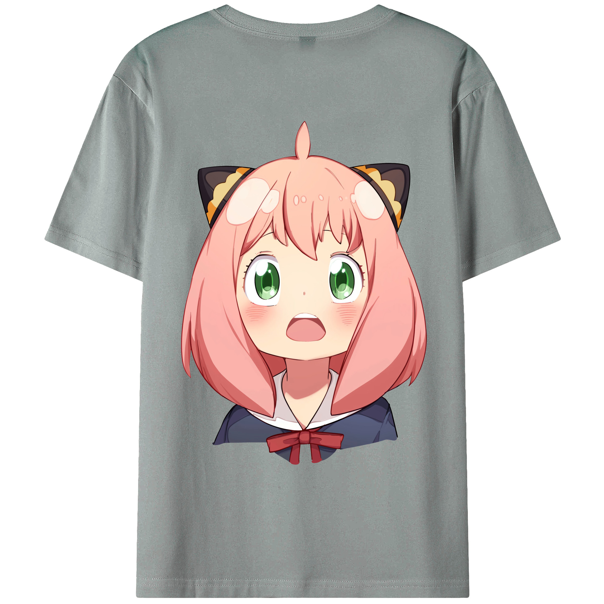 （画像用） SPY×FAMILY间谍家家酒 綿100％ メンズ半袖Tシャツ（バックプリント） 通気性